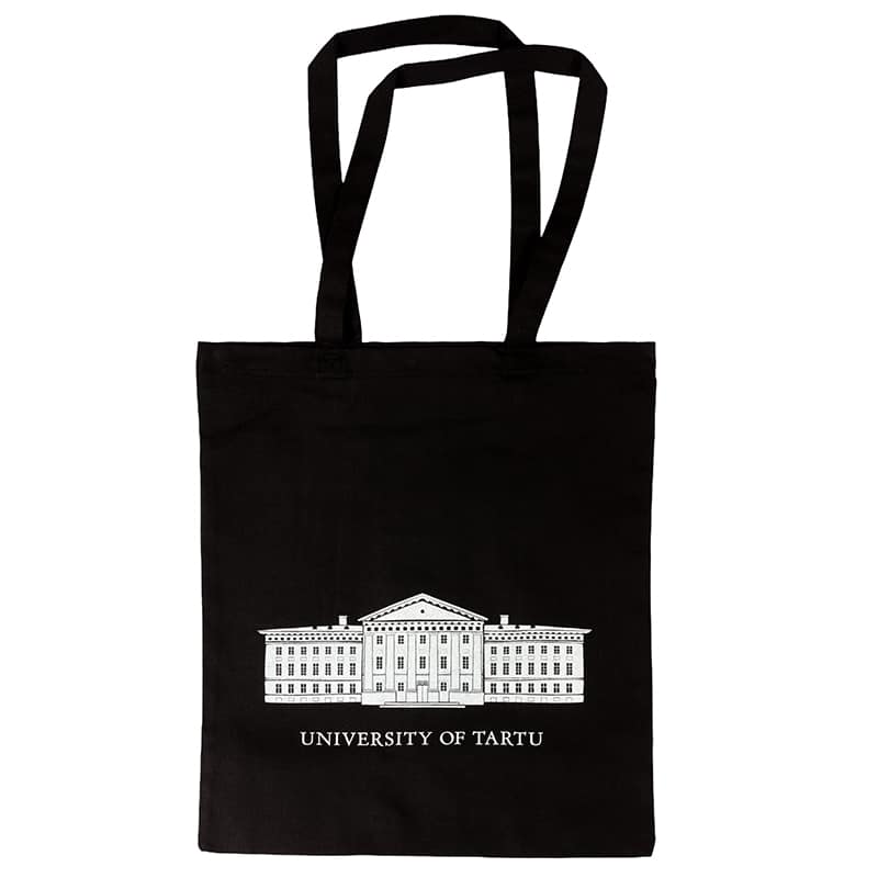 Tote bag with university main building