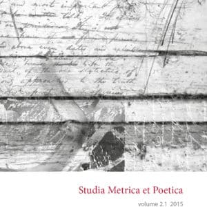 Studia Metrica et Poetica 2.1 (2015)